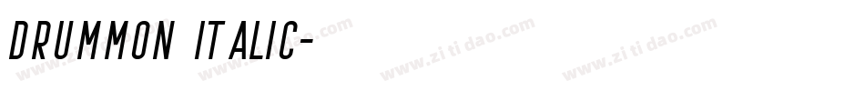 Drummon Italic字体转换